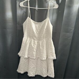 Altar'd State White Embroidered Lace Babydoll Dress Size Medium